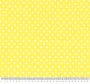 Žuta tkanina s bijelim točkicama.