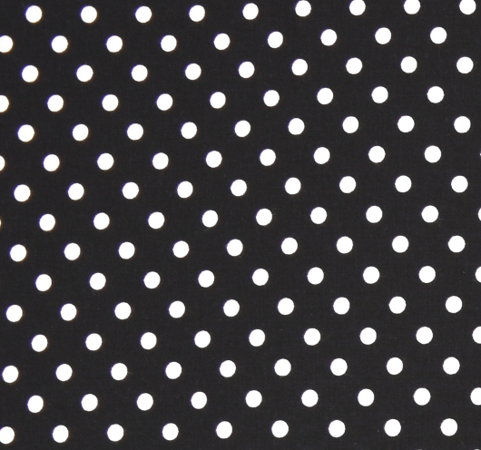 Crna tkanina s bijelim točkicama.