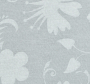 Siva tkanina sa stiliziranim cvjetovima.
